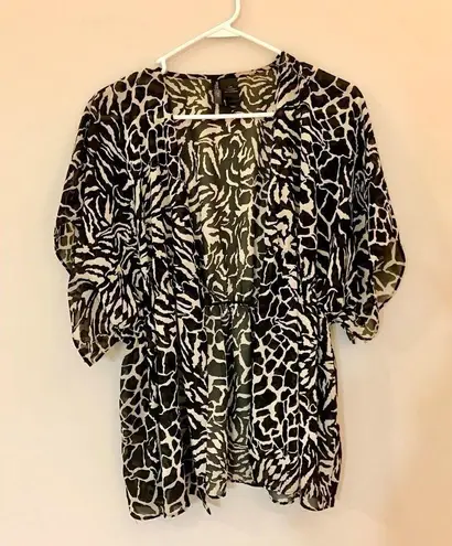 Bisou Bisou Sexy Leopard Swim coverup