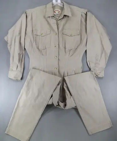 Banana Republic Vintage  Jumpsuit One Piece Coveralls Safari Womens Small Tan Ret