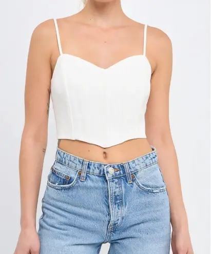 Endless Rose ADJUSTABLE BUSTIER CROP TOP