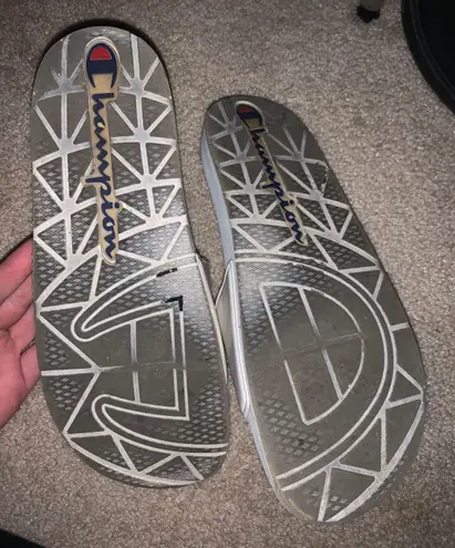 Champion White Slides