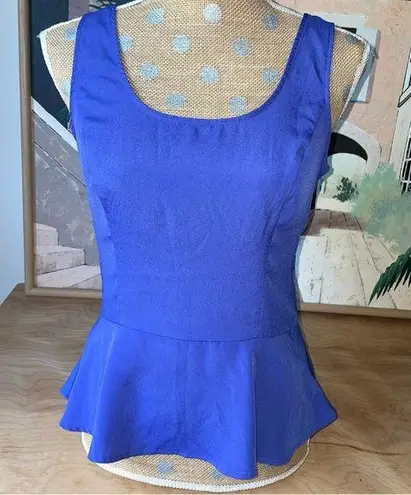 Mac + Jac Peplum Top Purple Size undefined