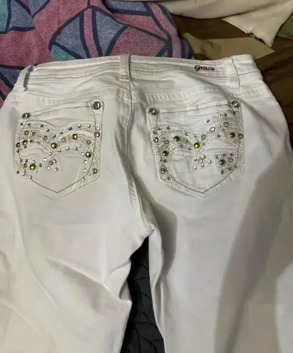 Grace in LA White Capri Jeans Size 8