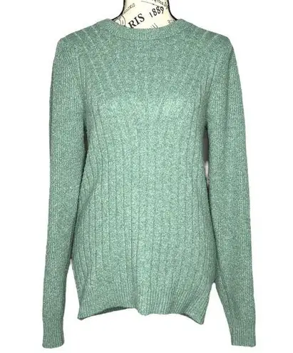 Marled Reunited Clothing SMALL Varied Textured Crew Neck Long Sleeve Sweater