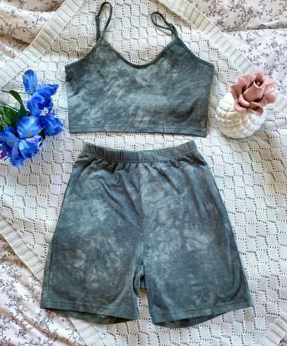 Boutique Green Tie Dye Set