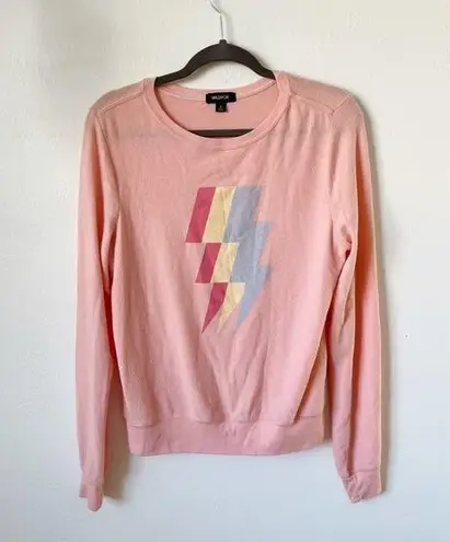 Wildfox  Tri Bolt Lightning Bolt Sweatshirt Sz S