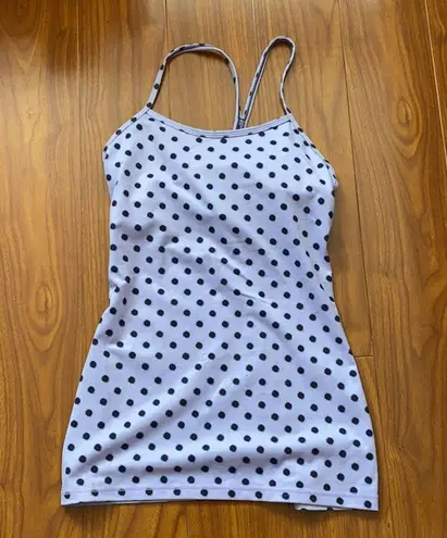 Lululemon Polkadot Purple Power Y Tank