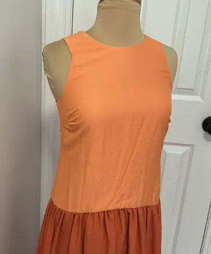 Hutch Anthropologie Liz Sleeveless Hi Low Colorblock Dress