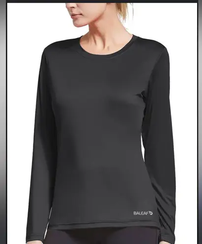Baleaf Women's Back athletic quick dry Long Sleeve Running Shirt M