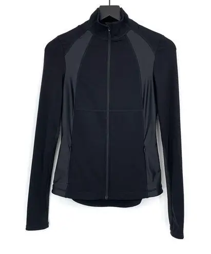 Sweaty Betty HALLE BERRY x  Storm Power High Shine Zip Jacket Black XS