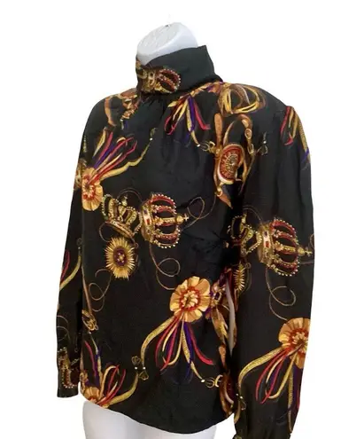 Vintage Marlins Blouse Black Size 6