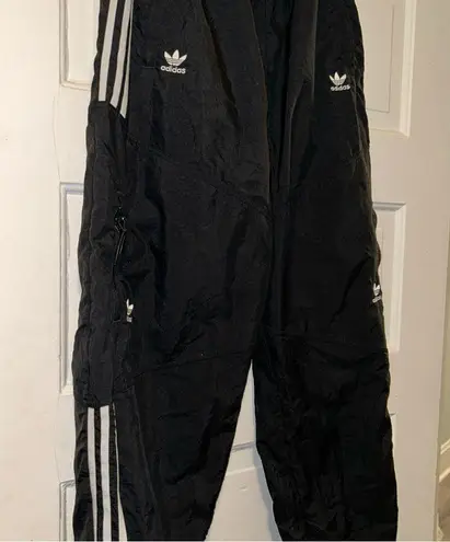 Adidas original nylon track pants size large