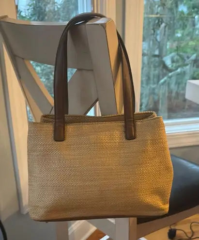 Vintage G H Bass & Co. Tan Woven Handbag Bag