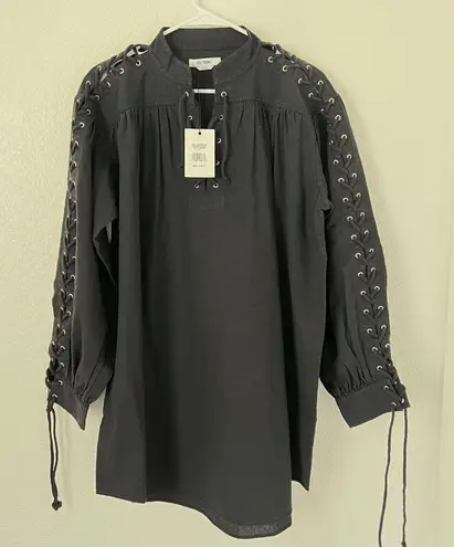 RE/DONE $495 NWT WASHED BLACK PIRATE BLACK DRESS SZ SMALL