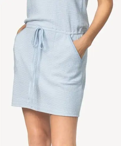 Lilla P Tie Waist Tank Dress Clearwater Waffle Small Excellent Condition Gray
