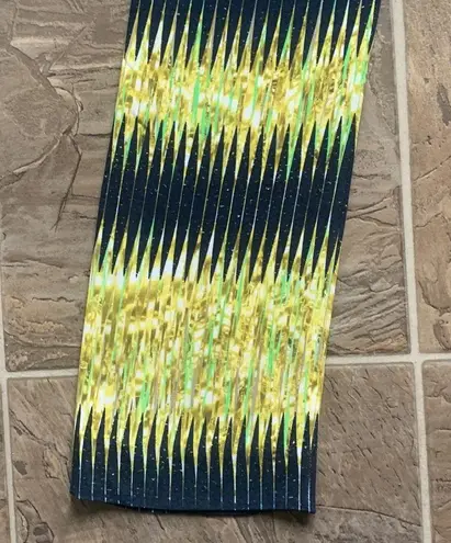 Peter Pilotto Abstract Print Blue Yellow Trousers Sz 4