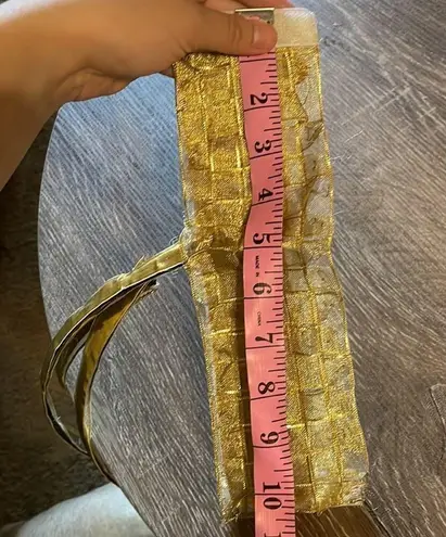 Gold cage sleeves and bra top