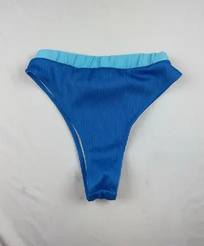 High waisted bikini bottom Blue