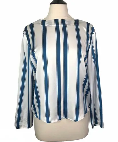 One Teaspoon  Cocktail Stripe Backless Chloe Top Long Sleeve Womans Large NWT