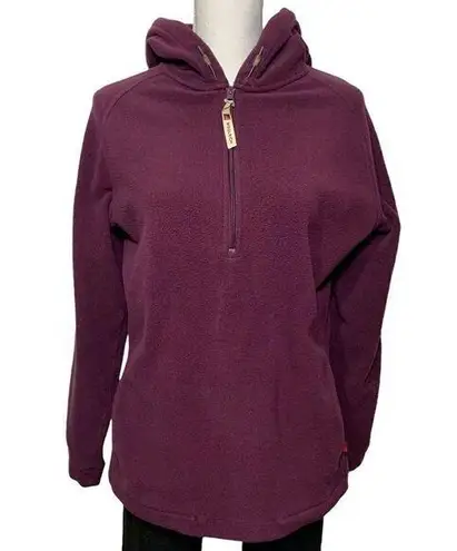 Woolrich WOMEN’S purple fleece quarter zip hoodie