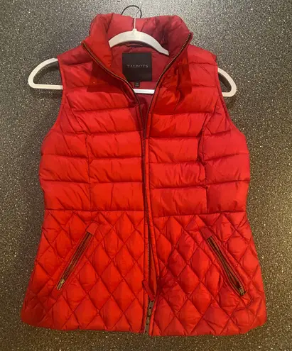 Talbots Red Vest