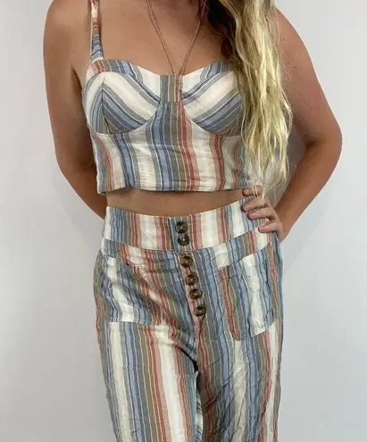 American Eagle Striped Two Piece Set