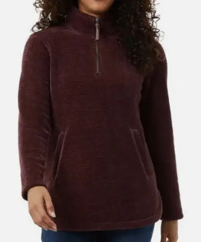 32 Degrees Heat Women's Fleece Pullover 1/4 Zip Purple Size L