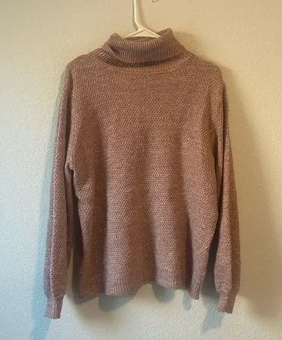 June & Jo size Medium pink turtleneck sweater