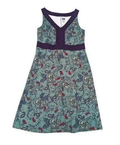 Rei Co-op Paisley Dress Sea Green Purple Sleeveless Gorpcore Womens Small Gorp