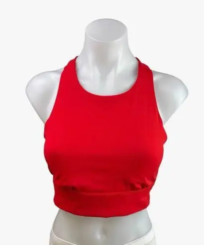Spyder Active Women's Red Racerback Sleeveless Athletic Sports Bra Crop Top Sz M