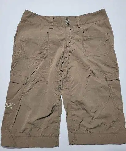 Bermuda Women's Arc'teryx  Shorts Long Hiking Lightweight Size 6 Brown