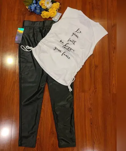 Threads & Others Black Push Up Leggings Size Large