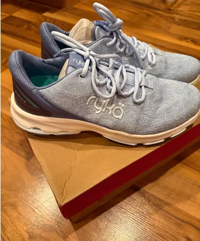 Ryka Devotion X Skyway Blue Walking Sneakers Women's US 9W Wide Width NWT gym