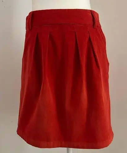 Criss Cross Light Rust Corduroy Skirt sz M Orange Size M