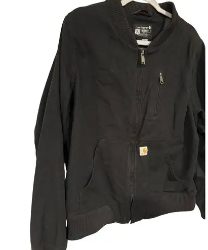 Carhartt  XL Black WOMEN'S BOMBER JACKET - RELAXED FIT - RUGGED FLEX