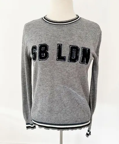 Sweaty Betty  London Split Hem Long Sleeve Sweater in Gray | XS