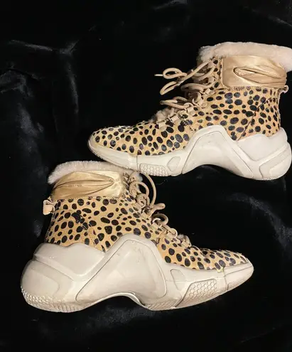 Mark Nason Alpine Cheetah Sheepskin Sneakers NEO BLOCK