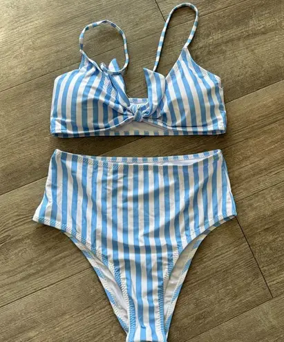 Amazon  stripped swimming set 💙