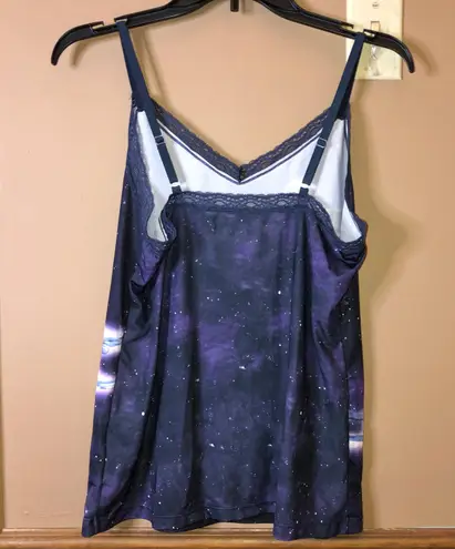 Star Wars Rogue One Lace Trim Cami Tank Top Purple Medium