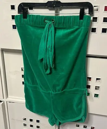 Juicy Couture Vintage  Green Velour Romper