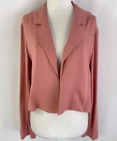 Melrose and Market New Open Front Crop Blazer Cropped Jacket Pink Size Small