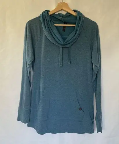 Gaiam athletic workout sweater cowl neck women's size M casual top comfortable