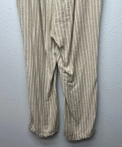 Briggs New York Briggs Linen Blend Pull On Beach Boho Vacation Coastal Grandmother Pants Sz XL