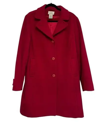 LL Bean Women’s Classic Lambswool Polo Coat Three