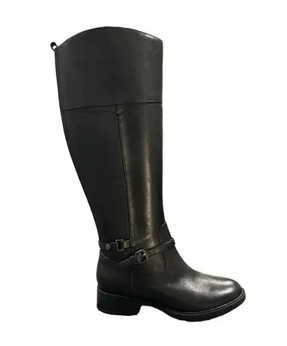 Easy Spirit Leigh Women Shoes Black Leather Riding Tall Boots Sz 5.5 M