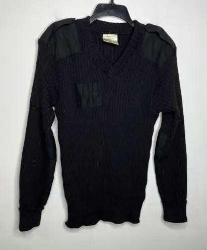 Brigade quarter masters the wooly pully sweater 100% wool made in England black