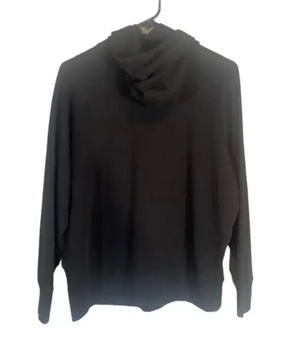 Universal Standard Black Cowl Neck Hooded Sweatshirt Women Sz XS