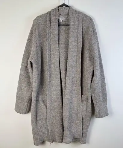 Barefoot Dreams Cozy Chic Cozychic Cali Knit Cardigan Grey XL X-large Longline