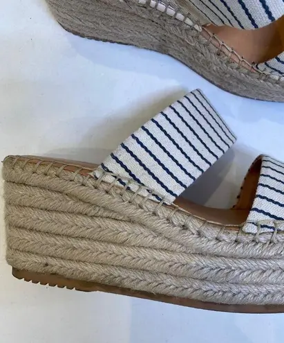 Splendid  Lacey Striped Espadrille Platform Shoes Sz 6M Woven Textile Women’s