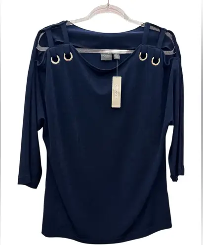 CHICO TRAVELERS CLASSIC Navy Blue Strappy Cold