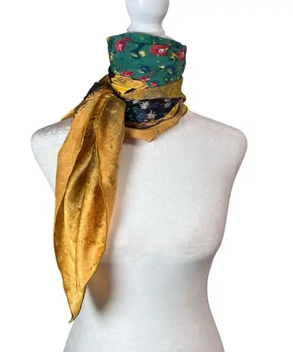 Dahlia Gustav Klimt The Kiss 100% Silk Scarf Artsy Career Wearable Art Gift 33" Square